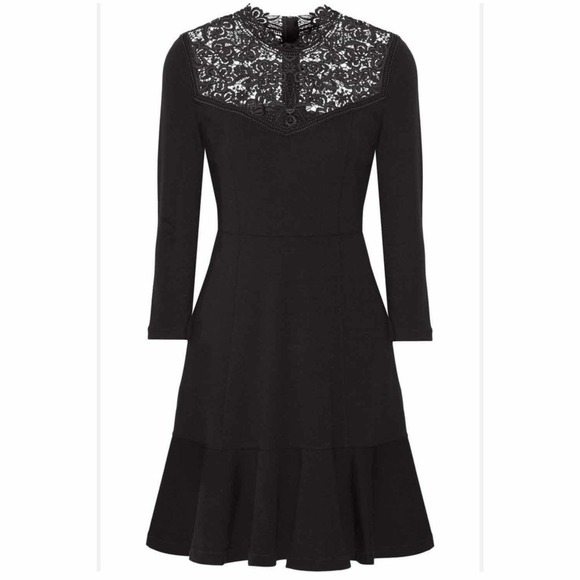 Erdem Reiko Ponte Jersey Black Dress Size US 10 - Picture 1 of 13